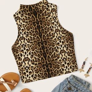 leopard print top